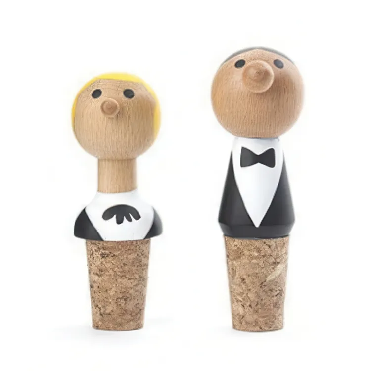 Kikkerland - Wine Stopper + Waiter (BA60) (Set of 2)