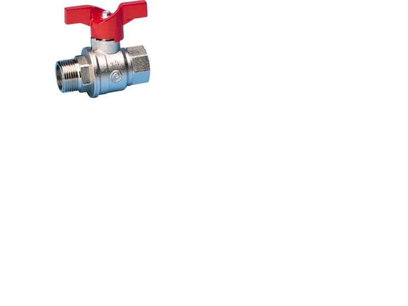 Pettinaroli F x m ”new compact” fullway ball valve red butterfly hand (#1915)