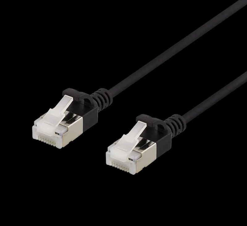 U/FTP Cat6a patchkabel slim 5m svart