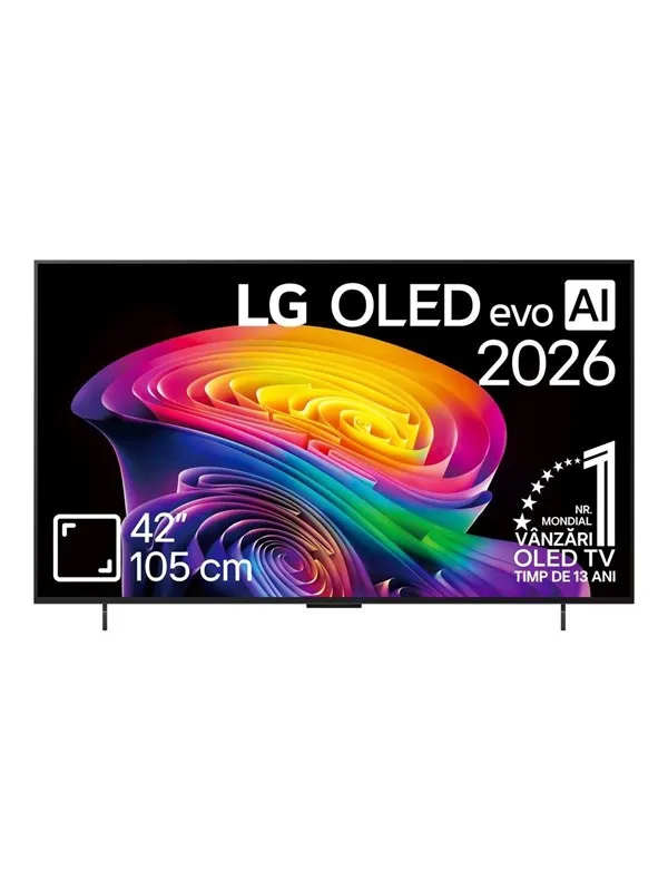 LG 42″ TV OLED 4K Dolby Vision OLED42C61LA C6 Series evo AI