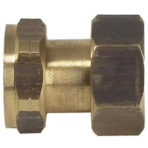 Vatette 1946089 Dubbelmutter 22 mm x G20, mässing
