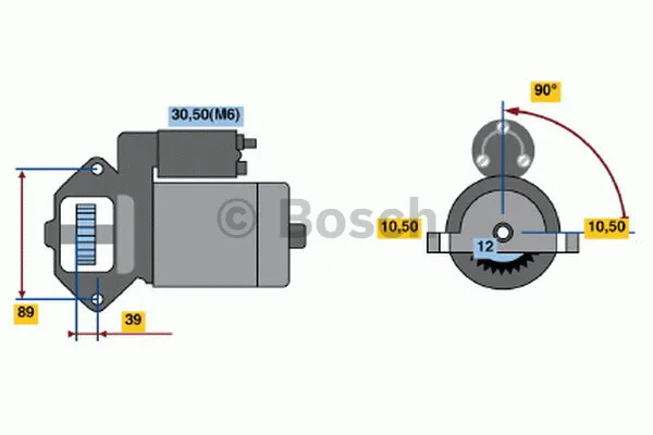 Startmotor BOSCH 0 986 021 810