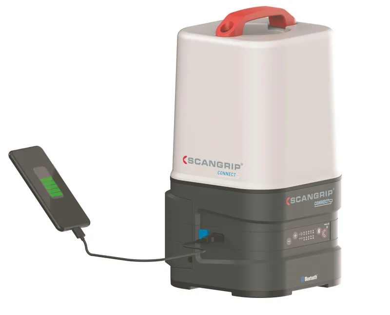 SCANGRIP AREA 10 CONNECT Arbetslampa med Bluetooth, utan batteri och laddare