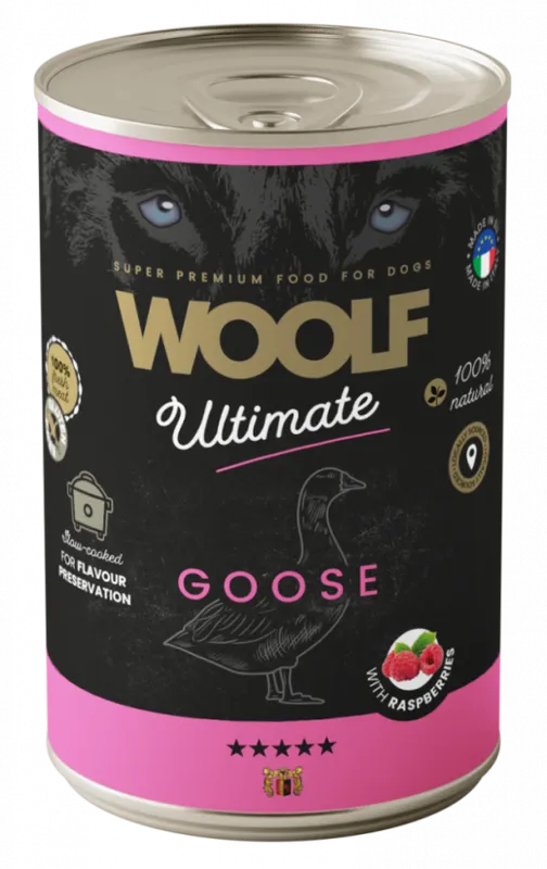 Goose and Raspberry Våtfoder för Hund - 6 x 400 g