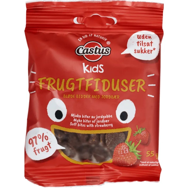 Castus Fruktfiduser Jordgubb 55 g