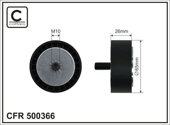 Styrrulle, drivrem CAFFARO 500366