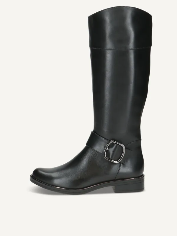 CAPRICE Boots, black, made of Leather with Block heel, Size 42 (#9075)