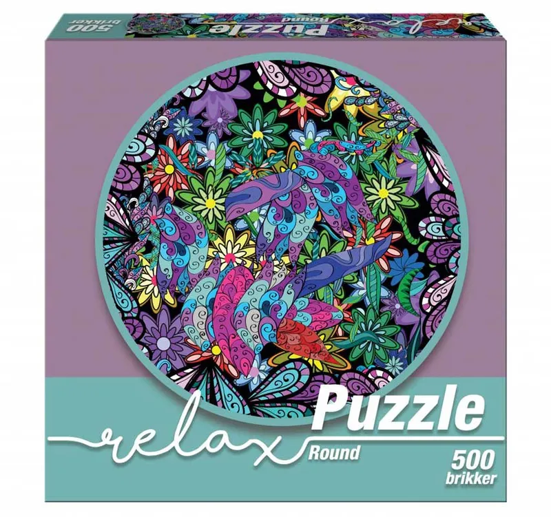 Relax Runt Pussel – Färger 500 bitar