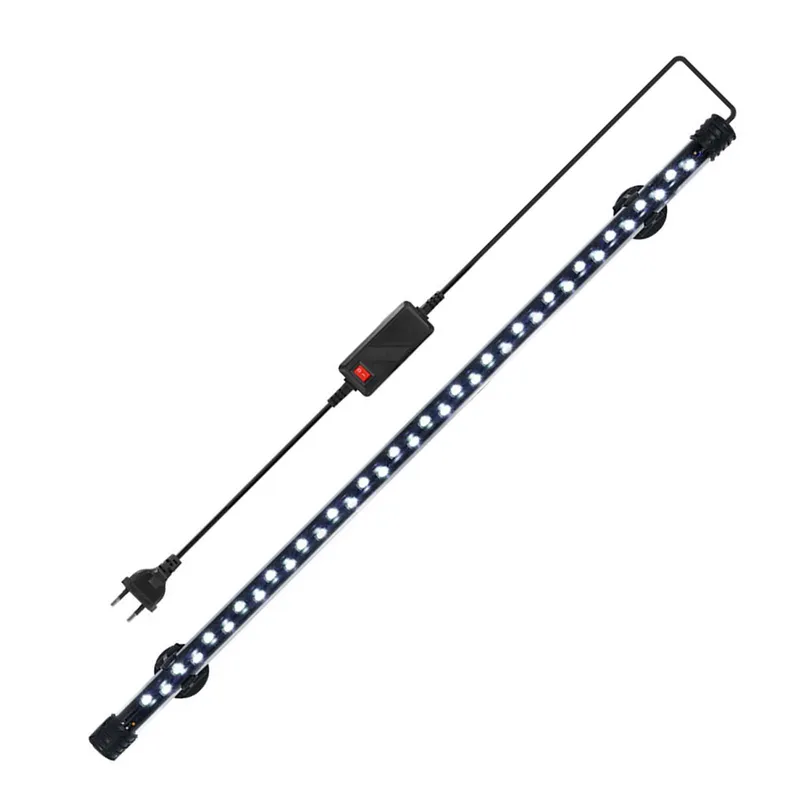 Fish Tank Light LED Aquarium Light Dränkbara Lights Underwater Light 58cm EU vit