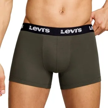 Levis Kalsonger 2P Repeat Logo Boxer Brief Khaki bomull Medium Herr