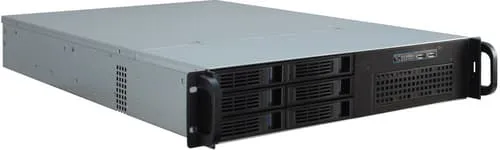 Inter-Tech IPC 2U-2406 - Chassi - Server (Rack) - Svart
