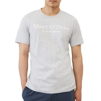 Marc O Polo Organic Cotton Basic SS Pyjama Grå/Blå ekologisk bomull Large Herr