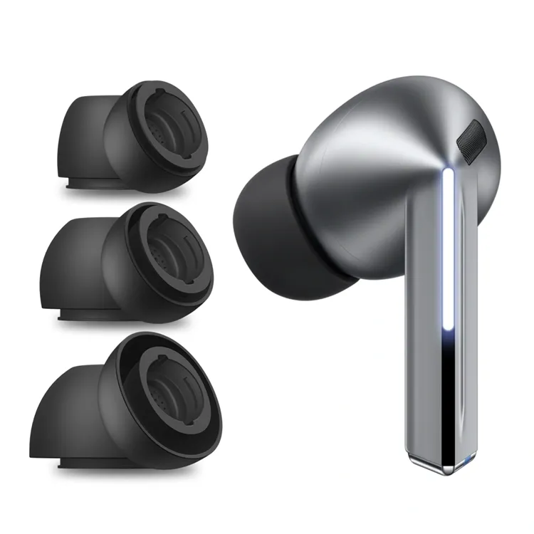 Tech-Protect Ear Tips for Samsung Galaxy Buds 3 Pro in sizes S / M / L - black (3 pcs)
