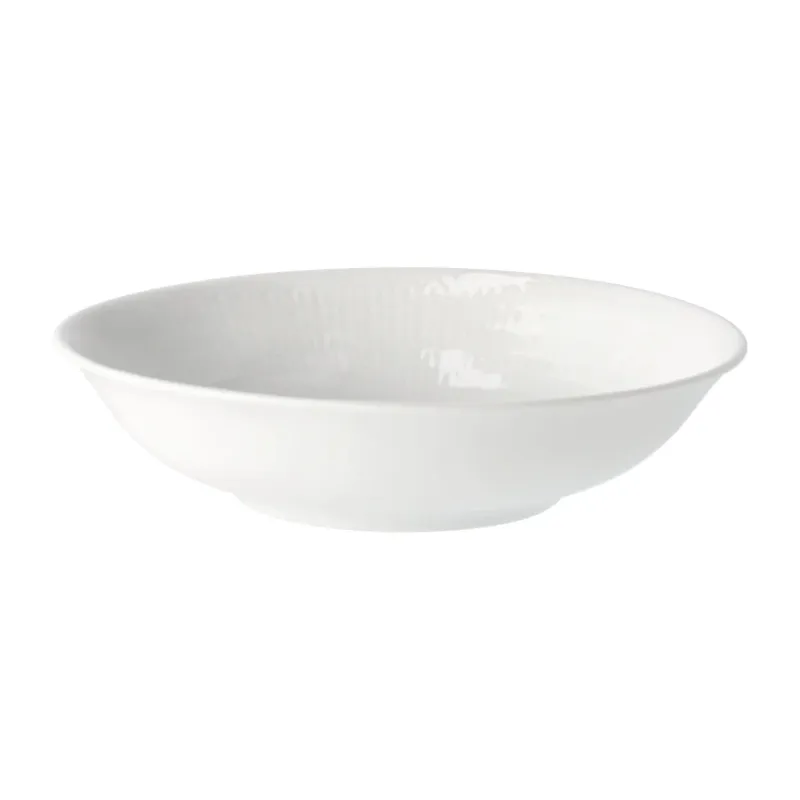 Rörstrand – Swedish Grace – tallrik djup 19 cm snö Design Louise Adelborg