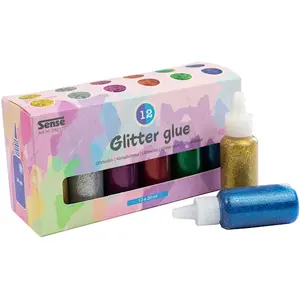 Glitterlim på Flaska 12-p Sense
