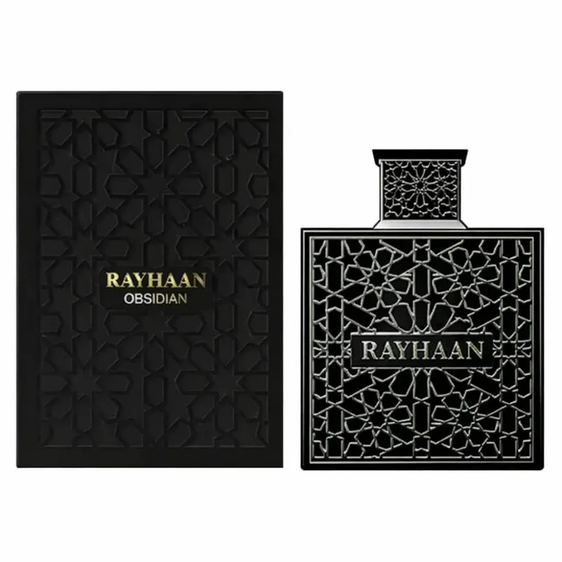 Rayhaan Obsidian eau de parfum 100 ml träig kryddig amber för män