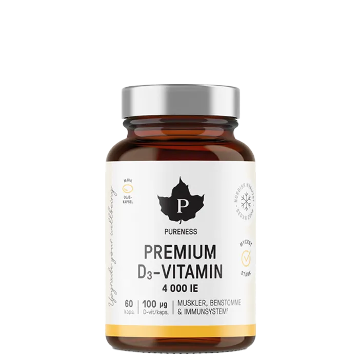 Premium D-Vitamin 60 kapslar - Pureness