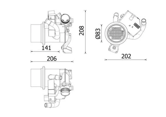 EGR kylare MAHLE CE 39 000P