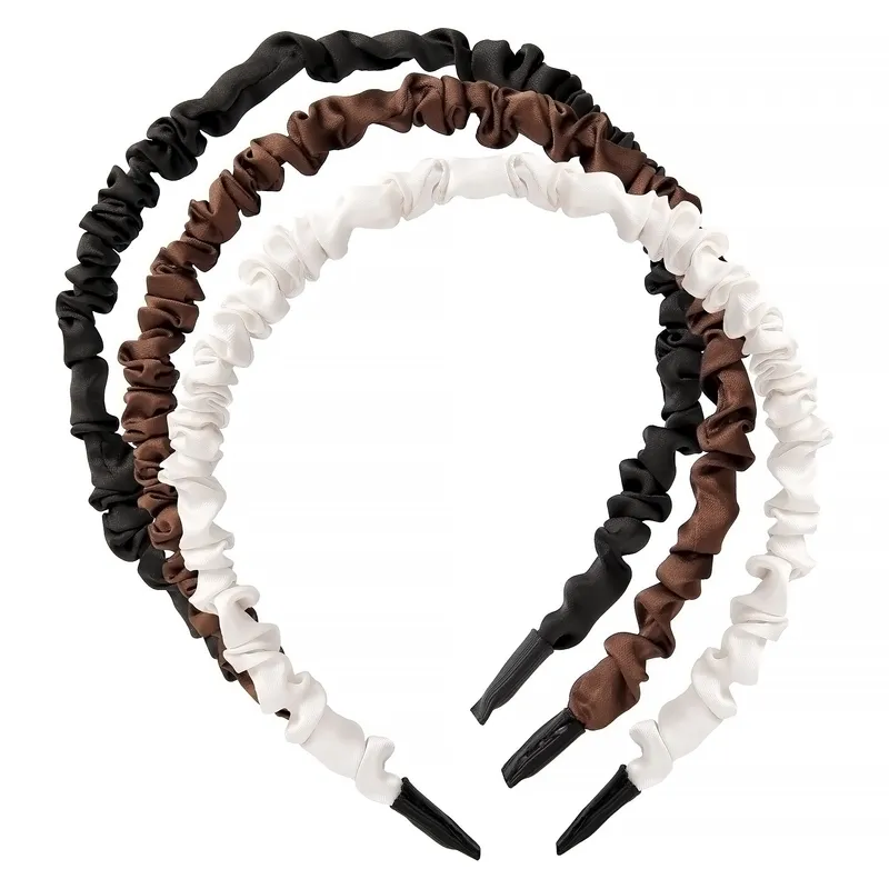 By Lyko Wrinkled Diadem Satin 3 pcs