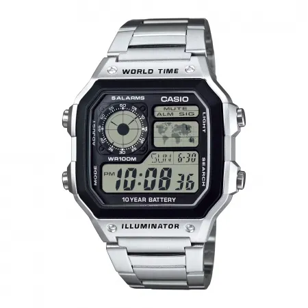 Casio Timeless World Time Watch - AE-1200WHD-1AV