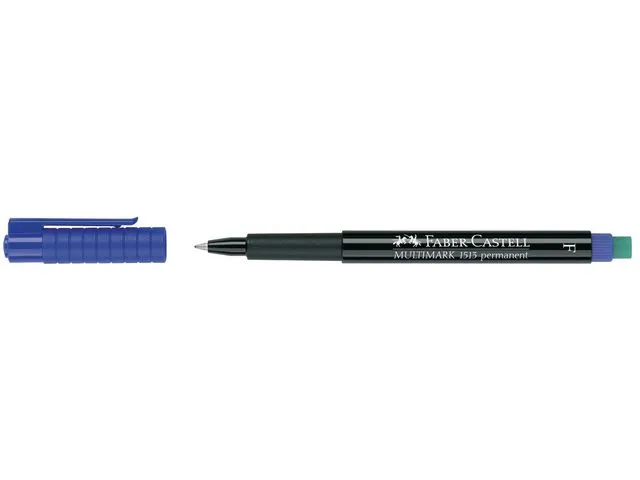 Märkpenna Faber Castell Fine permanent blå