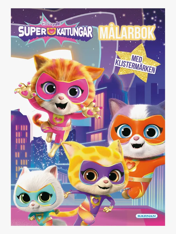 Kärnan Disney Superkattungar Målarbok