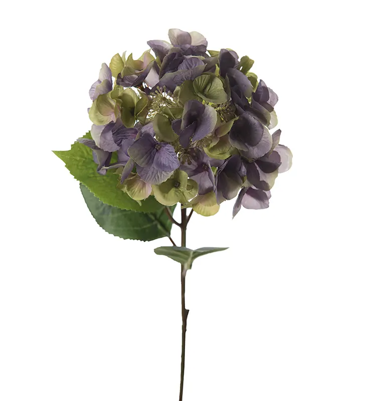Hortensia Blå/grön 45cm, Konstgjord