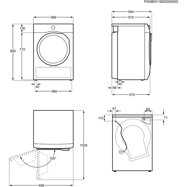 TORKTUMLARE EW6C527G2 ELECTROLUX | Beijerbygg Byggmaterial