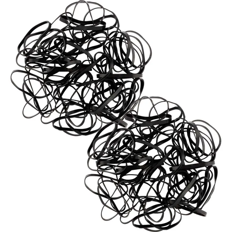 Ibero Silicone Hair Ties Black 650 st