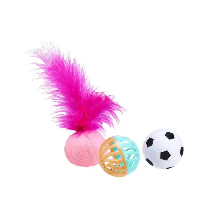 Little&Bigger Cheerful Kattbollar 3-pack