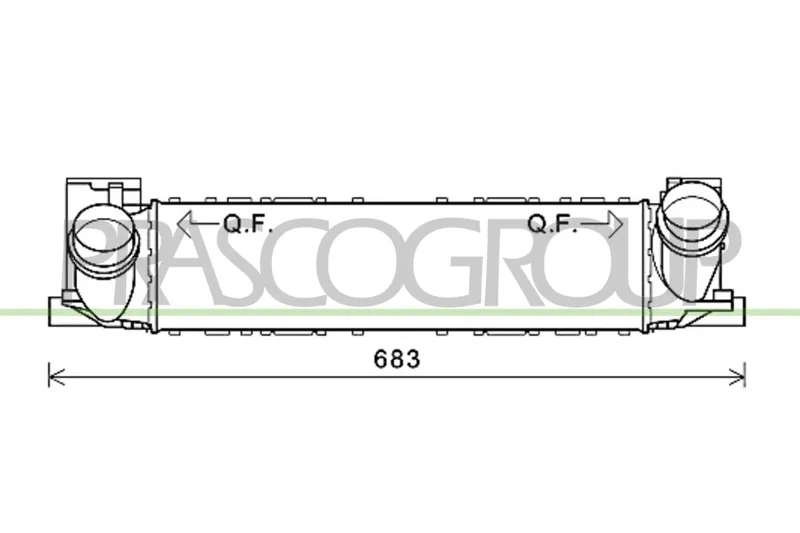 Intercooler PRASCO BM123N001