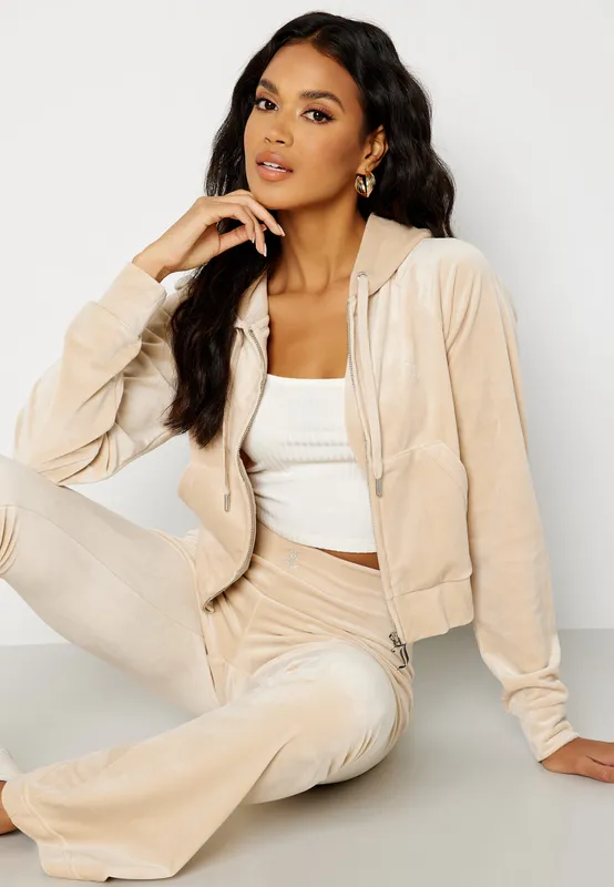 Juicy Couture Cardigan - Madison - Velour - Brasiliansk Sand