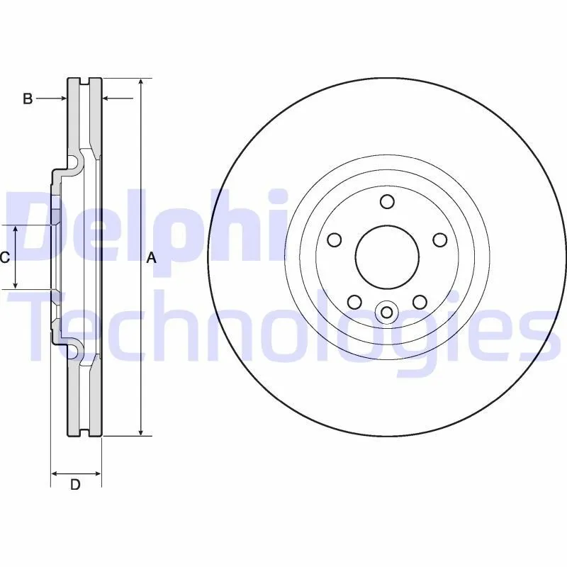 Bromsskiva DELPHI BG9167C