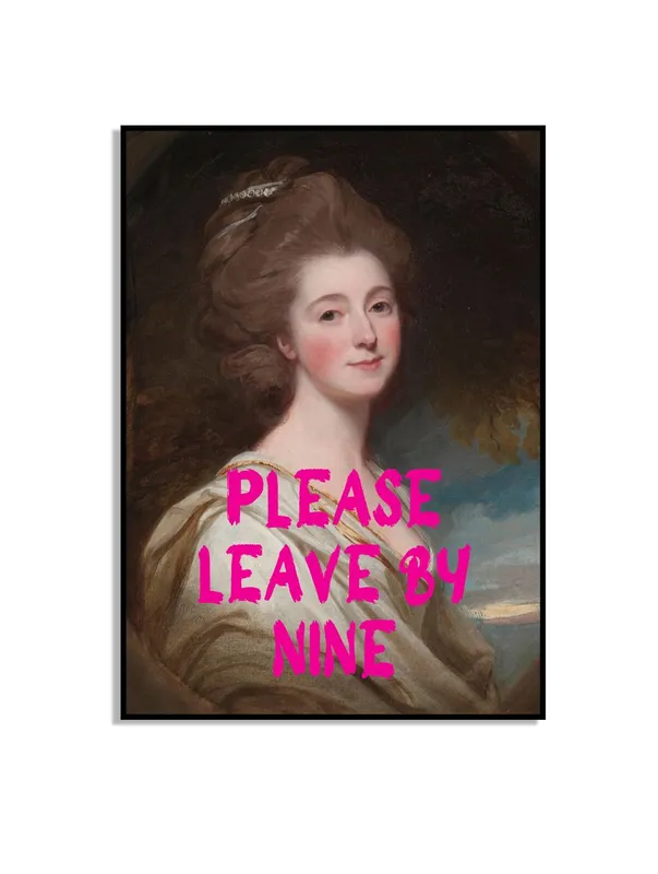 Please Leave By Nine Poster