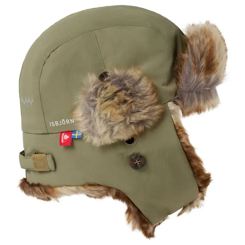 Isbjörn of Sweden Kids’ Squirell Winter Cap Moss (#3462)