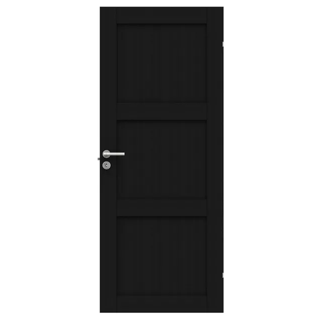 SPEGELDÖRR UNIQUE 03L EKFANER SVART 625X2040MM | Beijerbygg Byggmaterial