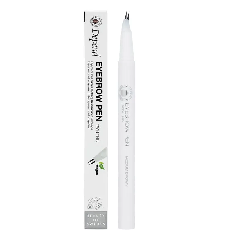 Depend Perfect Eye Eyebrowpen. twin thin Medium Brown