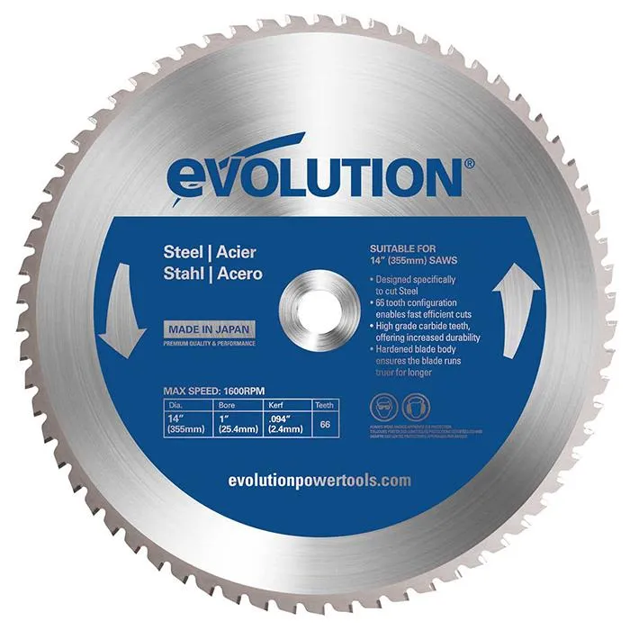 Evolution EV355S Sågklinga 355×25,4mm, 66T