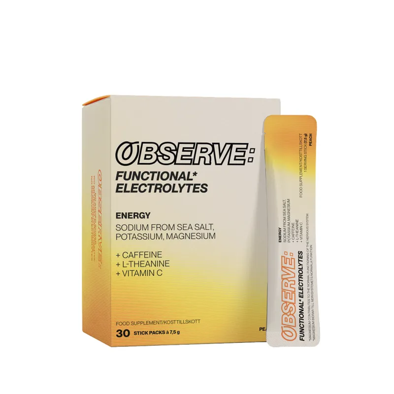 OBSERVE: ENERGY - Peach, 30 Stick Packs