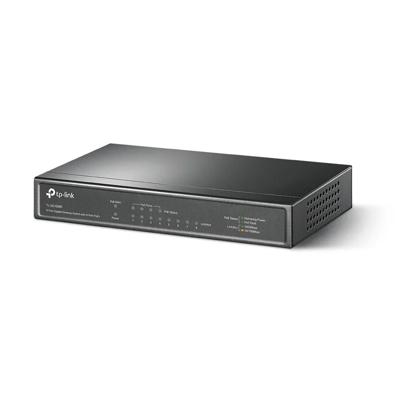 TP-Link TL-SG1008P - switch - 8 portar - ohanter