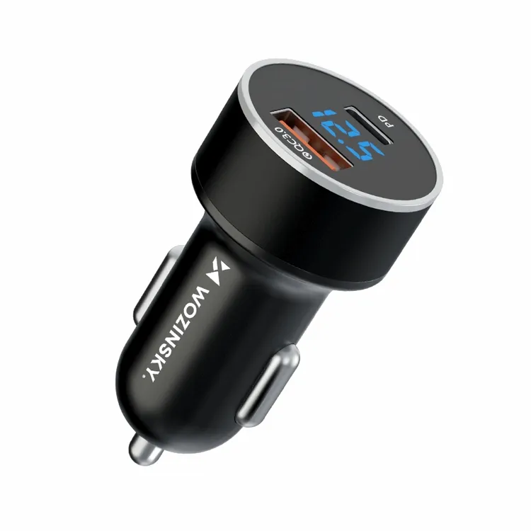 Wozinsky Billaddare USB-C USB-A 36W – Svart