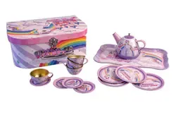 Magni Tea set in suitcase - unicorn