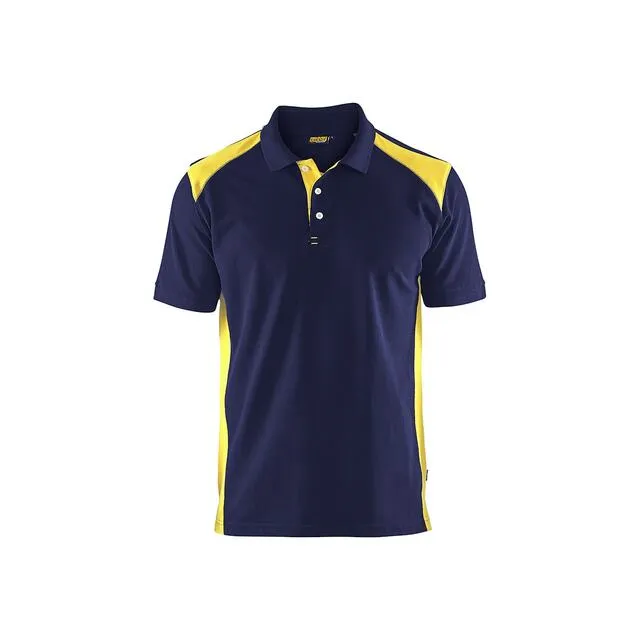 PIKÉTRÖJA 3324 1050 VARSEL MARINBLÅ/GUL 4XL | Beijerbygg Byggmaterial