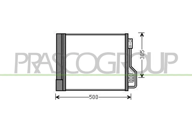 Kondensor, klimatanläggning PRASCO ME305C001