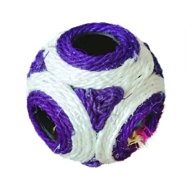 Dogman Cat Toy Sisal Ball with Bell 11cm