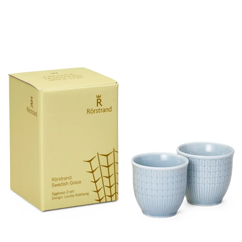 Rörstrand Swedish Grace äggkopp 2-pack Is