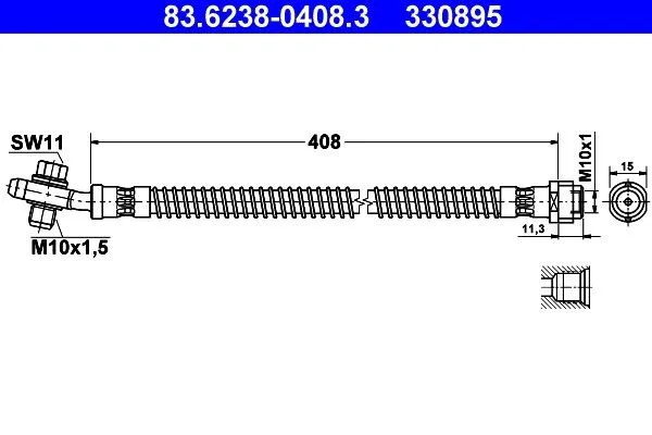 Bromsslang ATE 83.6238-0408.3
