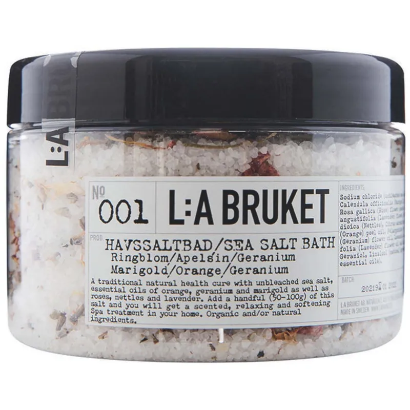 L:a Bruket Sea Salt 001 Bath Marigold/Orange/Geranium 450 ml
