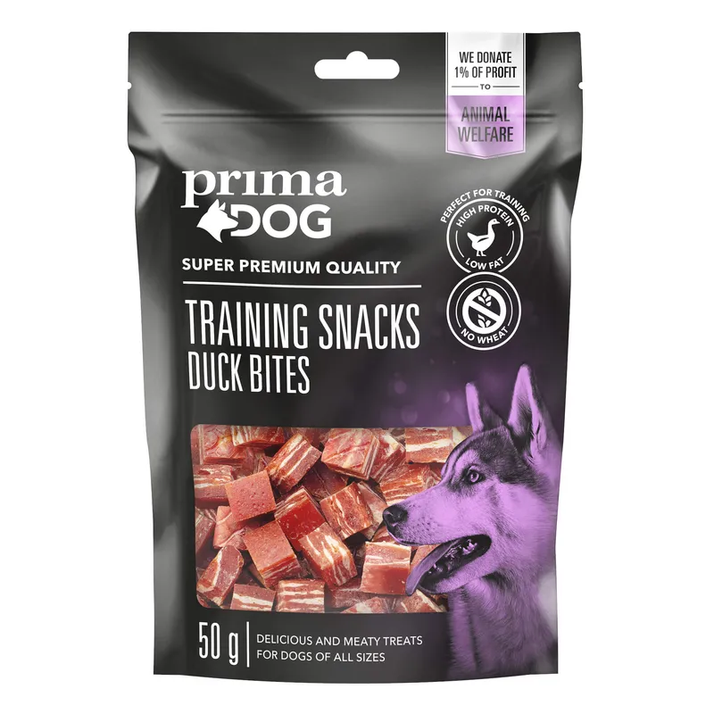 PrimaDog Training Snacks 50gr, 4 olika smaker