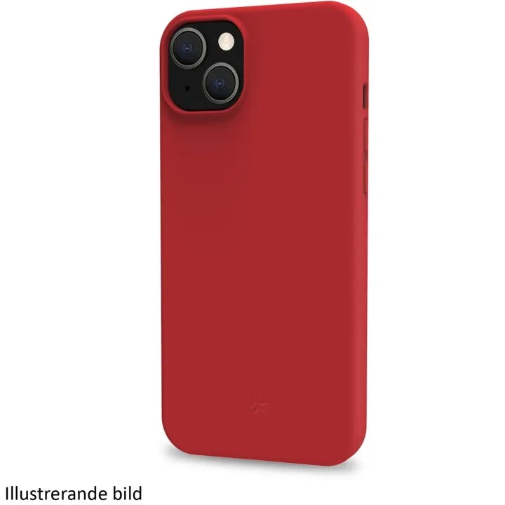 Celly Mobilskal till iPhone 16 Cromo Soft Rubber – Röd